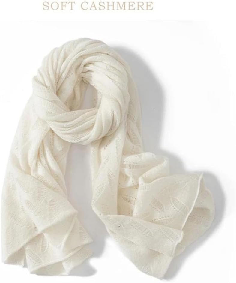 Hdhdeueh Women's Solid Cashmere Scarf Knitted Long Shawl For Fall Winter