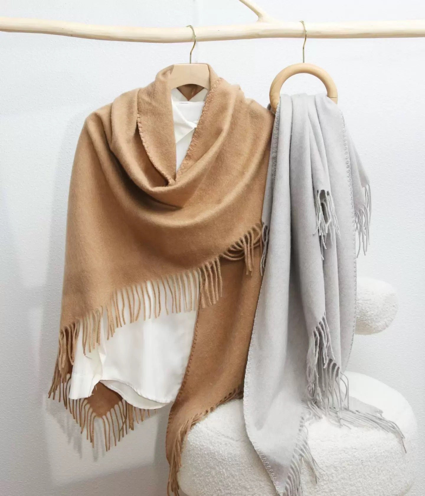 Japanese Style Luxury Cashmere And Wool Fabric
