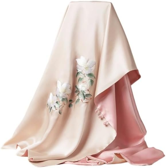 Scarf Mulberry Silk Hand Embroidery Shawls