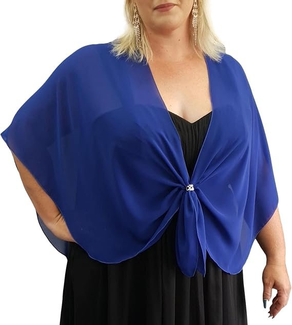 Women's Evening Shawl Wrap Sheer Chiffon